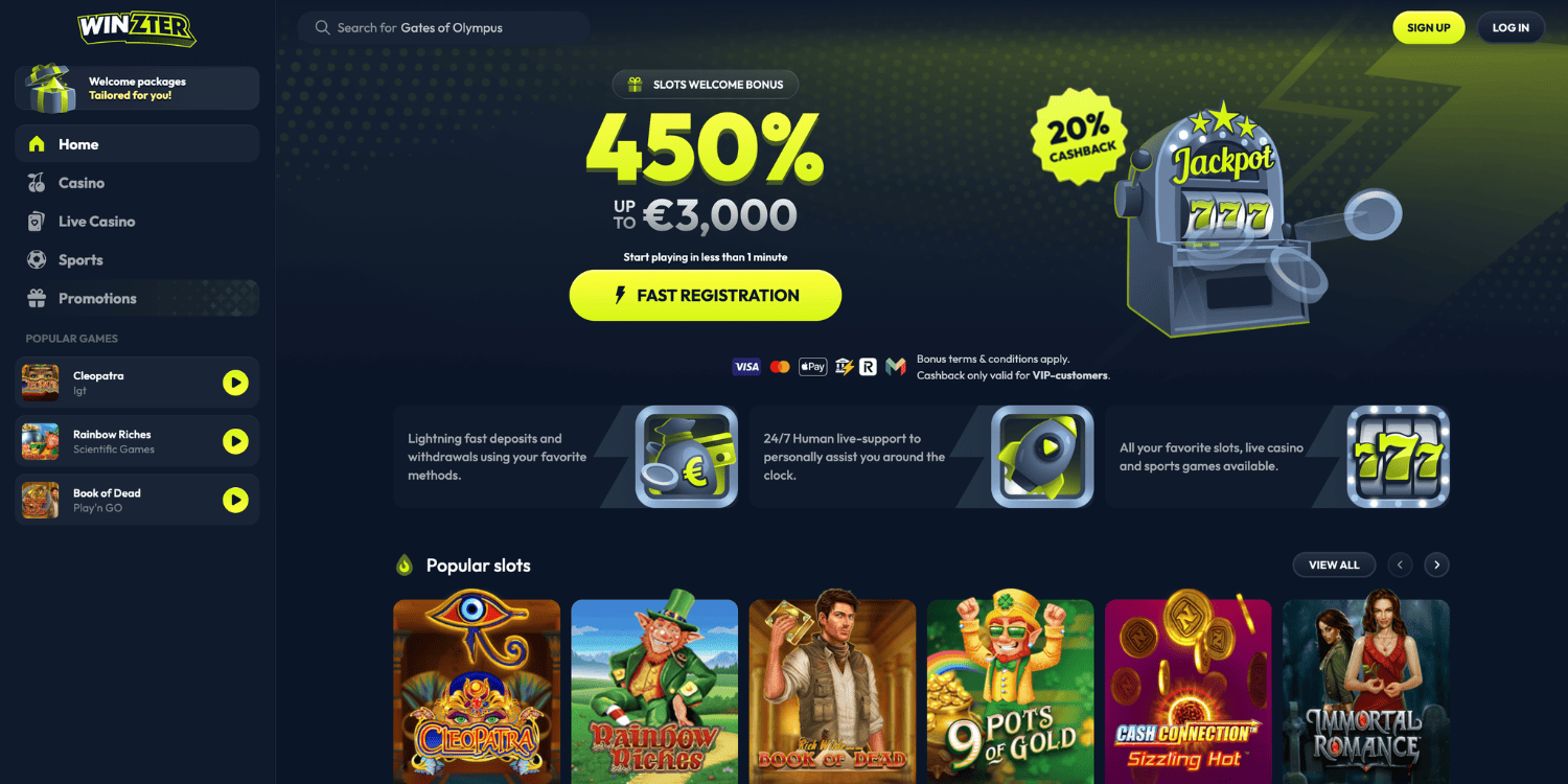 Winzter Bookmaker Not on Gamstop